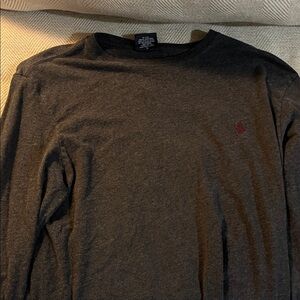 Polo Ralph Lauren Charcoal Long Sleeve Tee